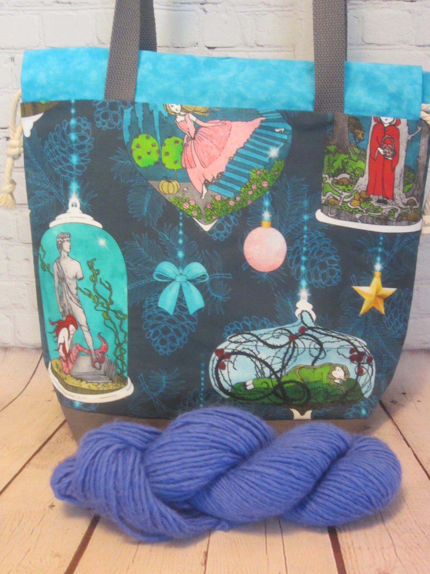 Fairy Tale Large Knitting Tote Bag